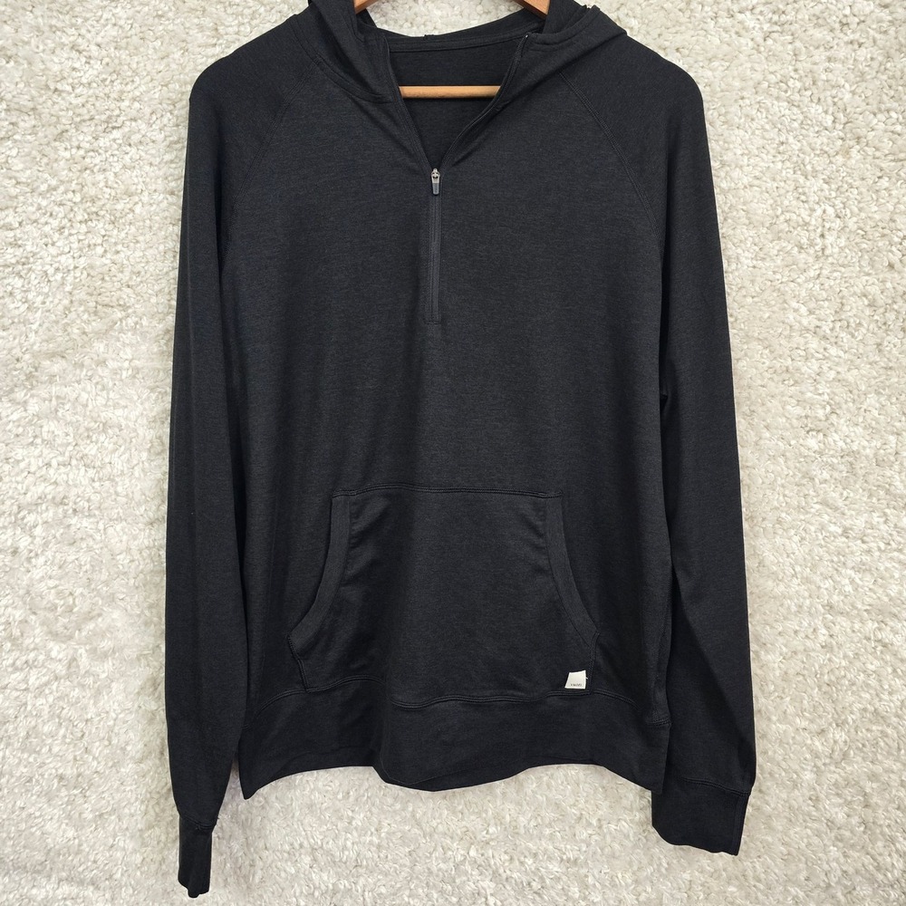 Vuori Pronto Performance Hoodie Mens M‎ 1/2 Zip Kangaroo Pocket Lightweight